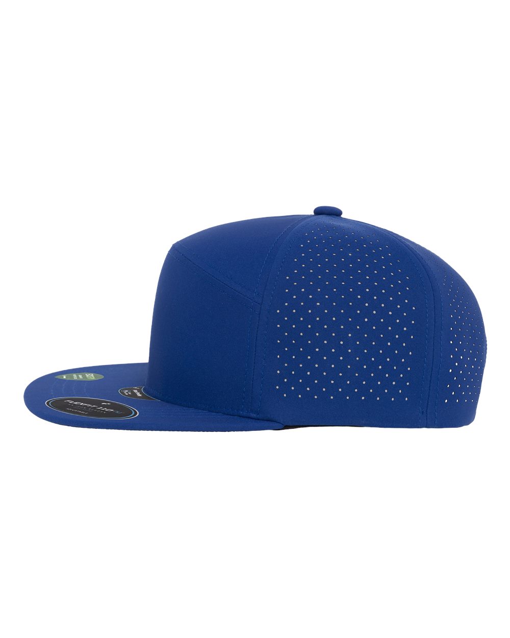 Royal blue Flexfit 110AR3 cap with perforated side and back panels and a flat brim.