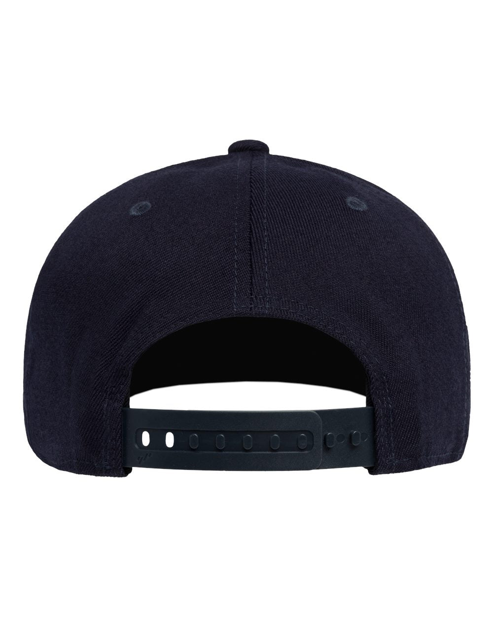 Dark navy cap with a reflective strip on a white background