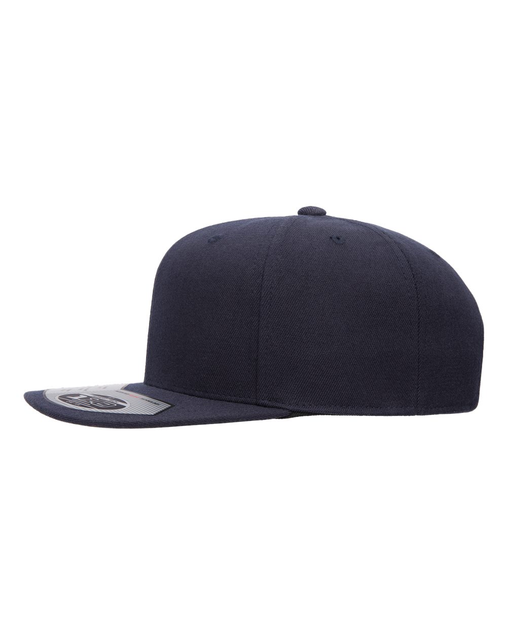 Side view of a dark navy cap