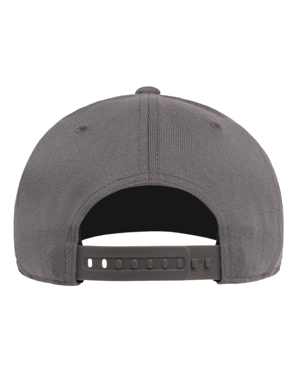 Gray cap with a flat back on a white background