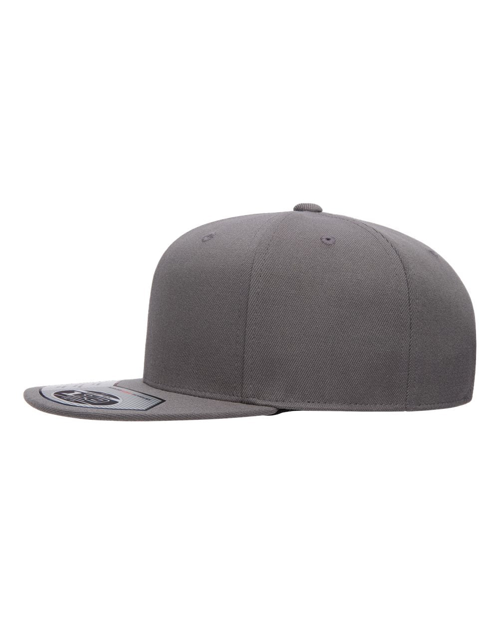 Gray cap on a white background