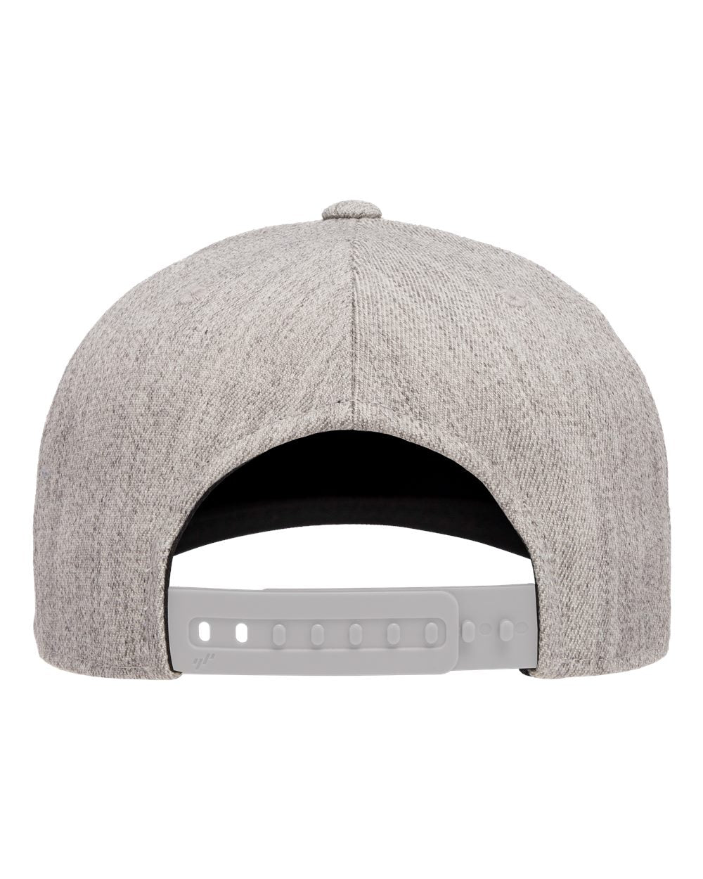 Light gray cap with a white brim on a white background