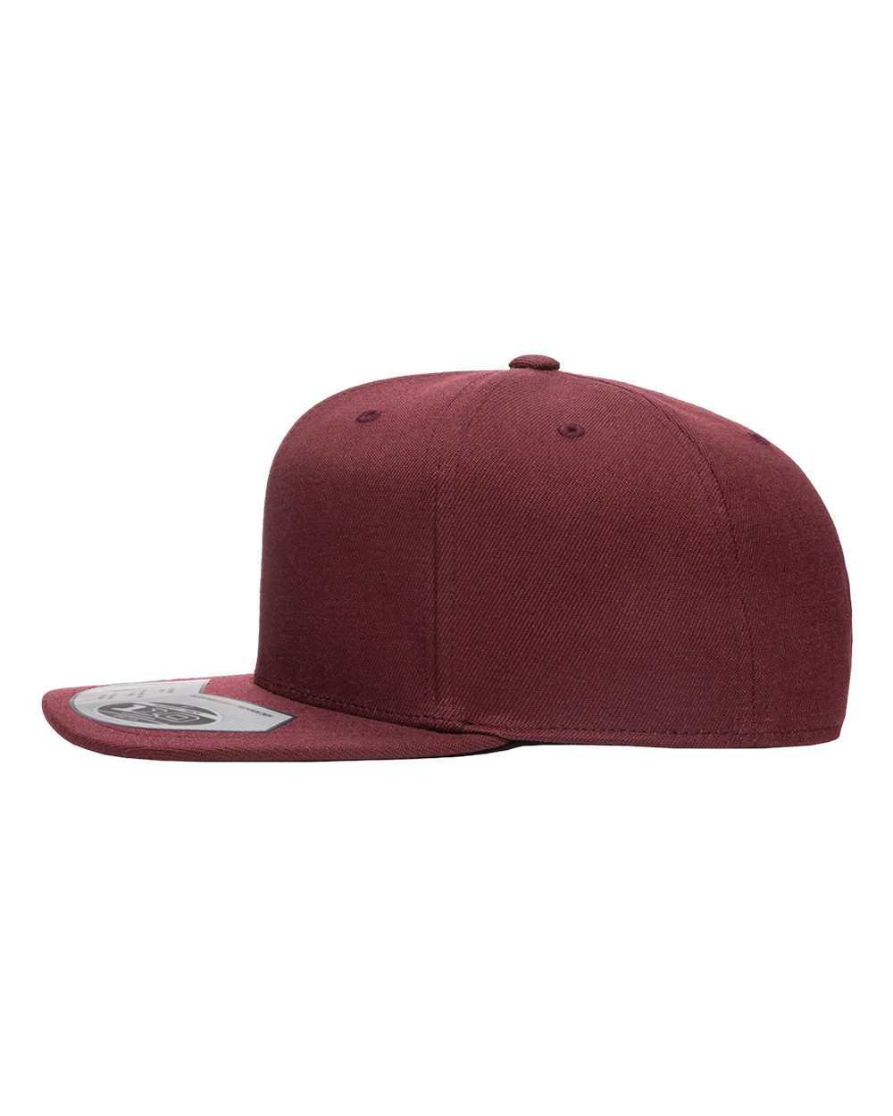 Maroon baseball cap on a white background