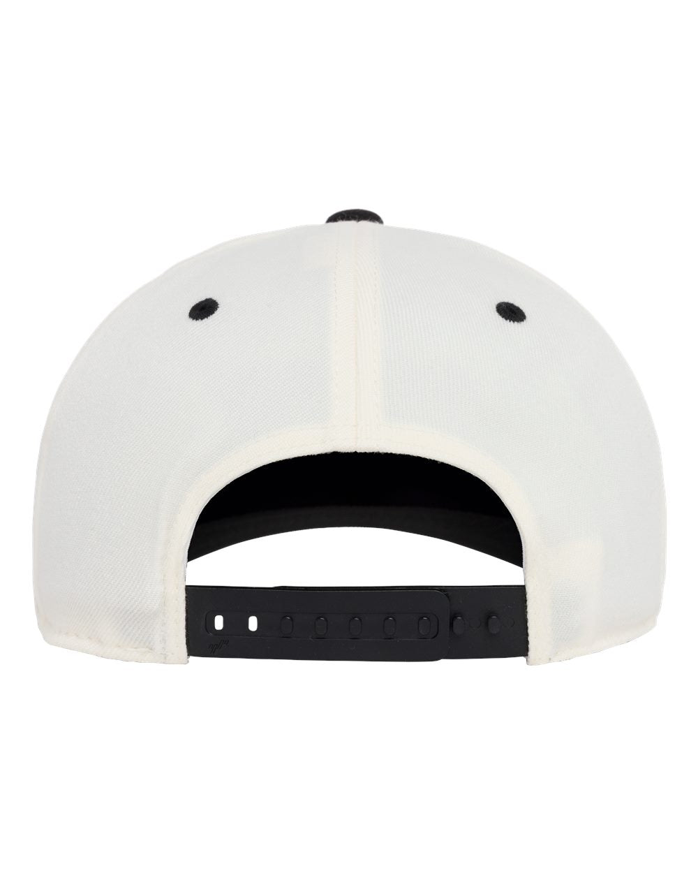 Beige cap with black brim on a white background