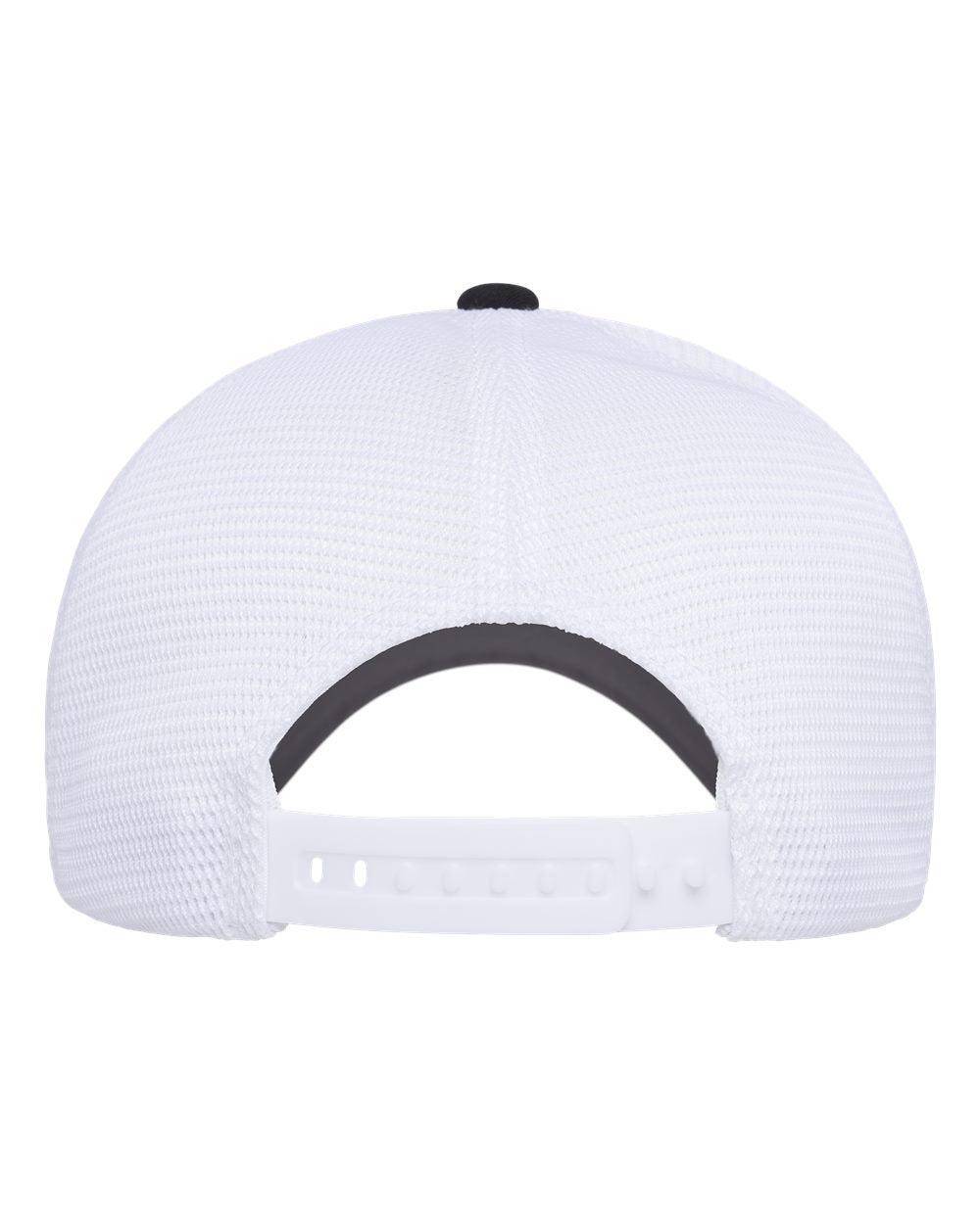 Black and white trucker cap on a white background