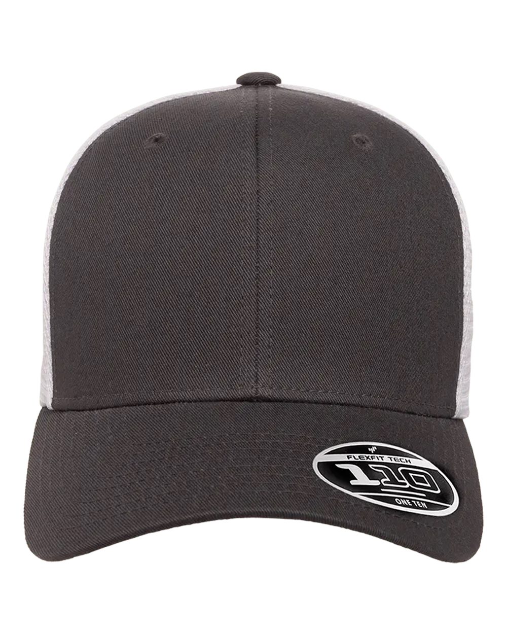 Gray cap with white trim.