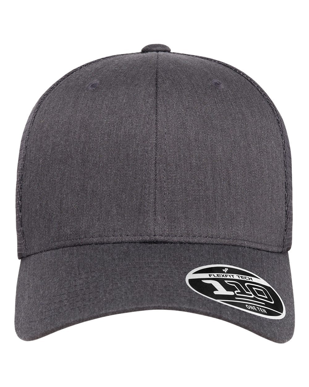 Gray cap with a brand logo on a white background
