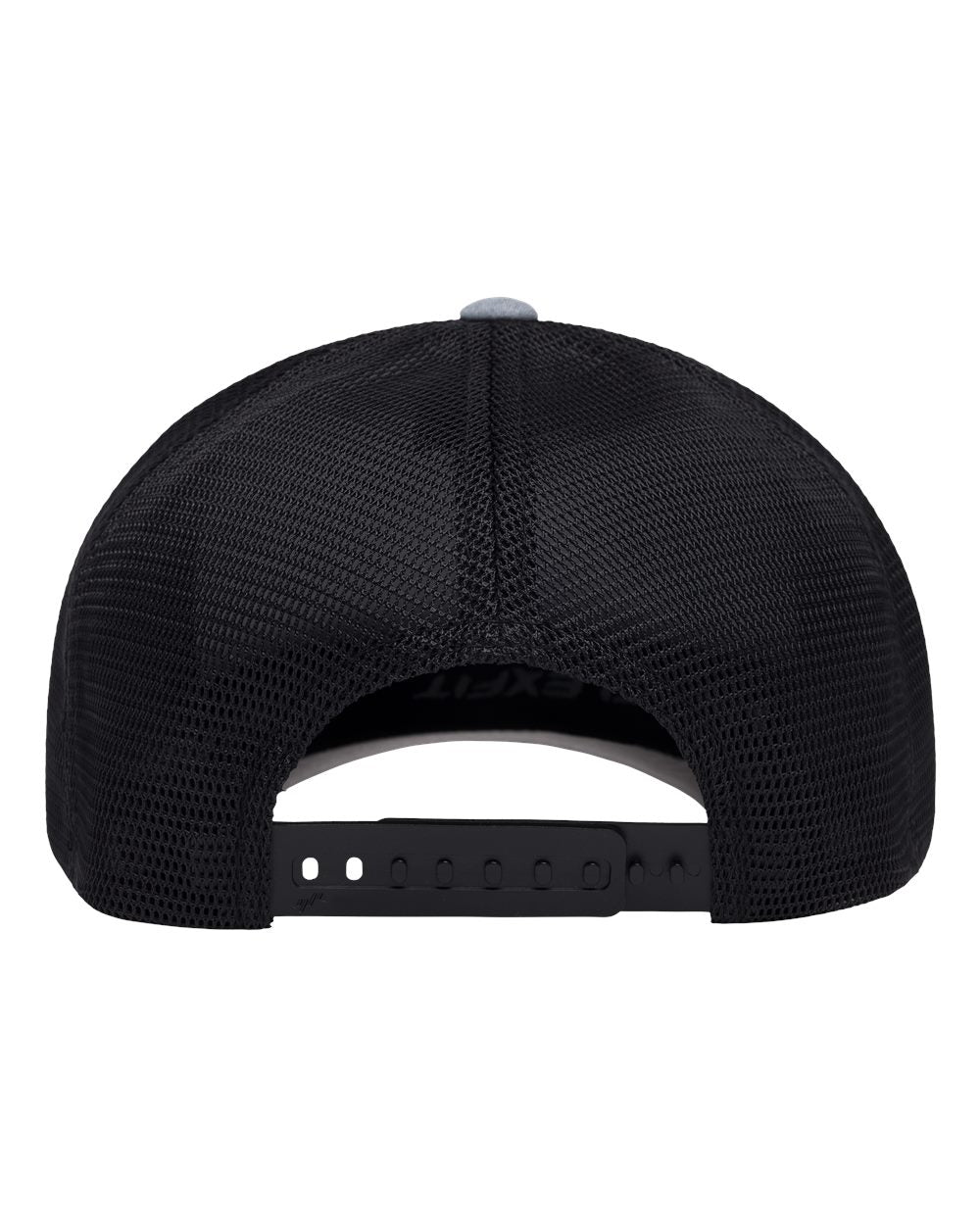 Black mesh cap on a white background