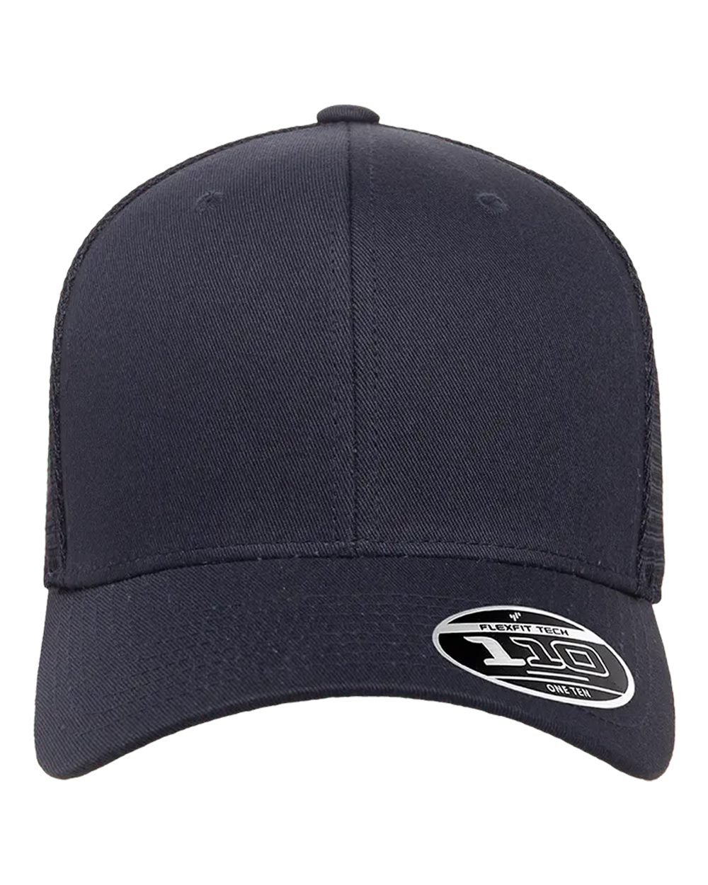 Navy blue cap with a brand logo on a white background
