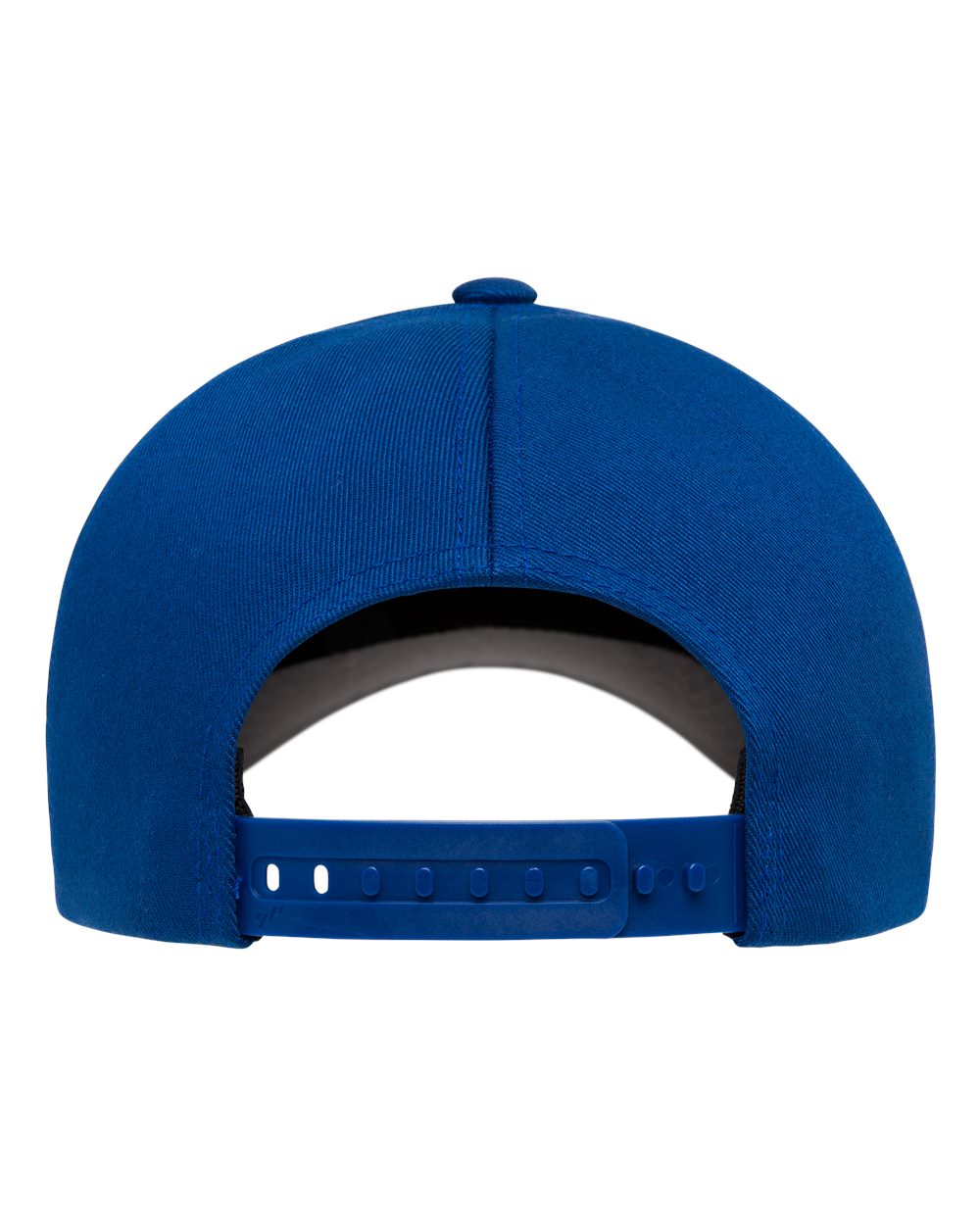Back view of a royal blue baseball cap