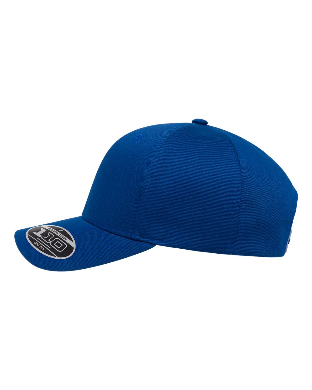 Side view of a royal baseball cap