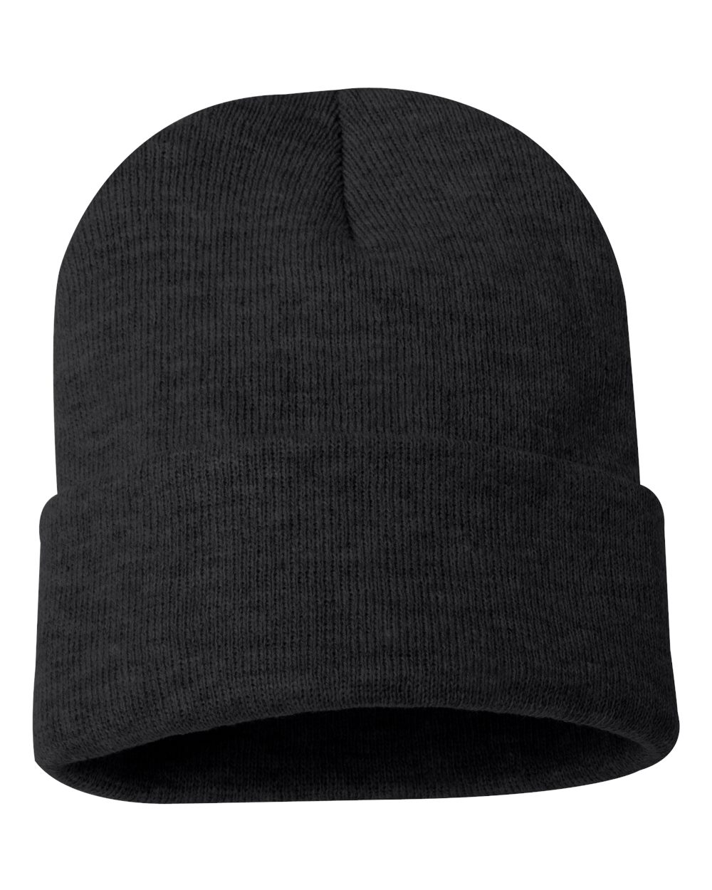 Heather Charcoal beanie on a white background