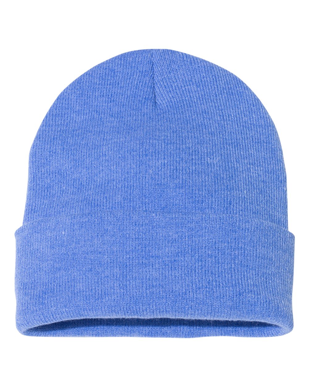Heather Royal beanie on a white background